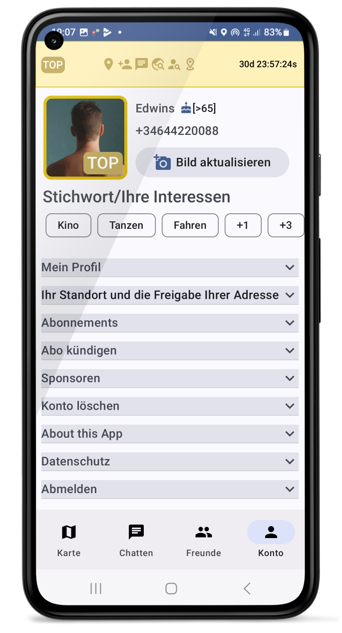 Profil & Nutzerinteressen für KI-Matching