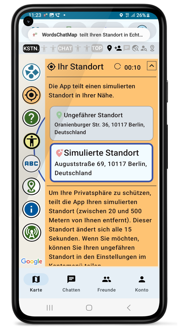 Standortsimulation für Datenschutz